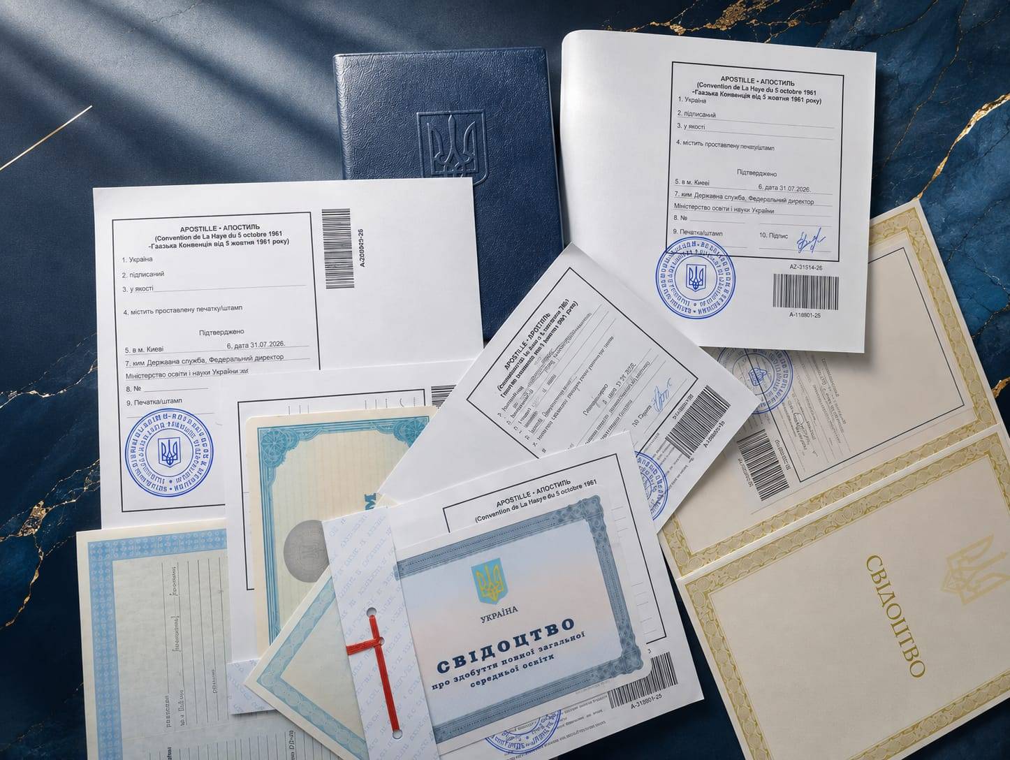 Приклади документів з апостилем