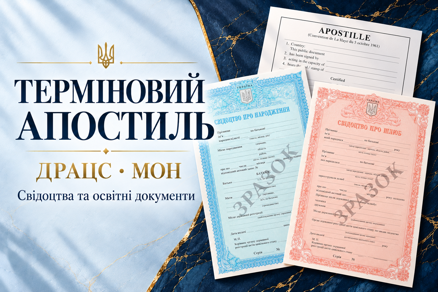 Терміновий апостиль РАЦС, МОН